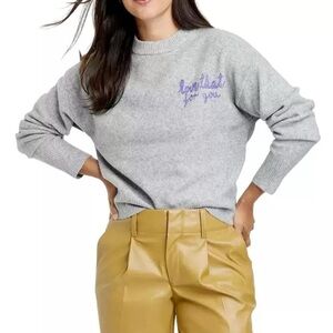 Target A New Day Love that for you grey knit sweater